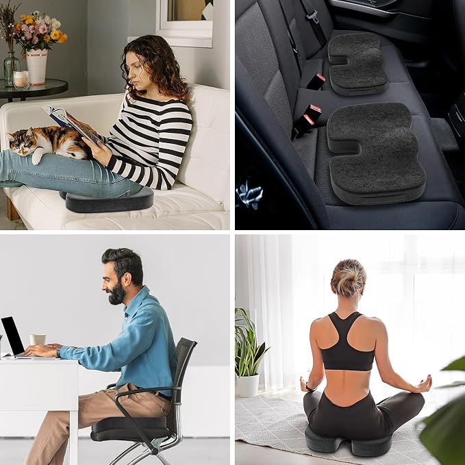 Seat Cushion for Office Chair, Ergonomic Memory Foam Seat Cushion for Long - Image 7