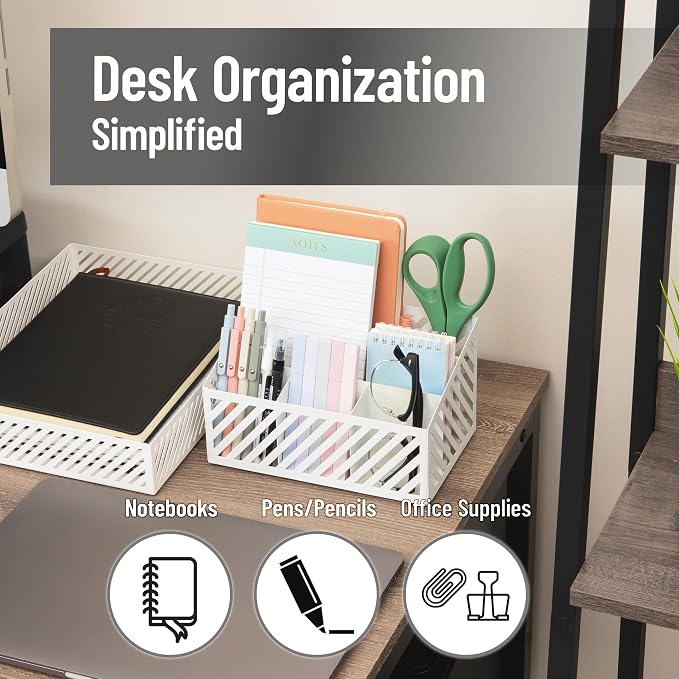 Mind Reader Desktop Organizer and Mail Sorter, Five Compartments, Office - Image 2