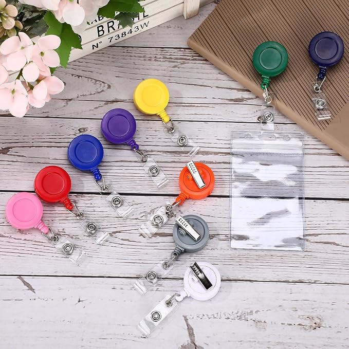 Zonon 50 Pcs Retractable Badge Holder Reels - Image 6