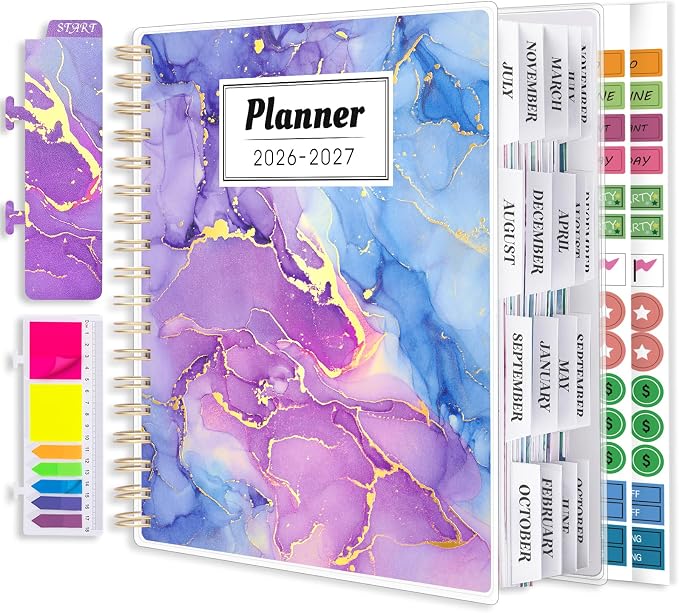 Planner 2026-2027, Large 18 Months Academic Daily Weekly Monthly Planner Yearly by Montcool