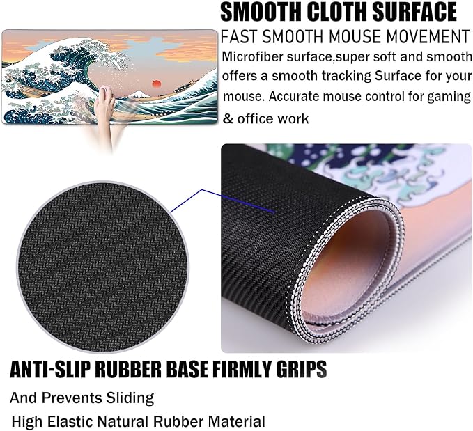 Japanese Large Gaming Mouse Pad - Image 3
