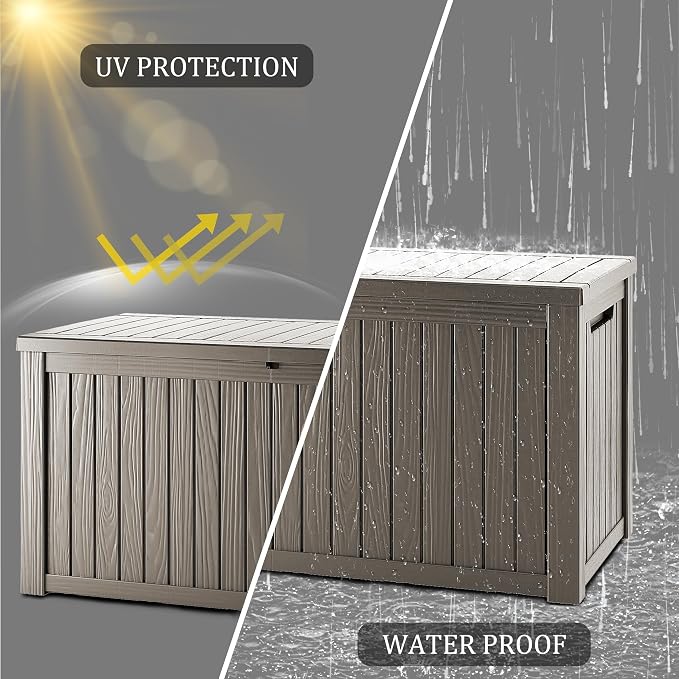 Yardgrace 180 Gallon Outdoor Storage Deck Box - Image 5