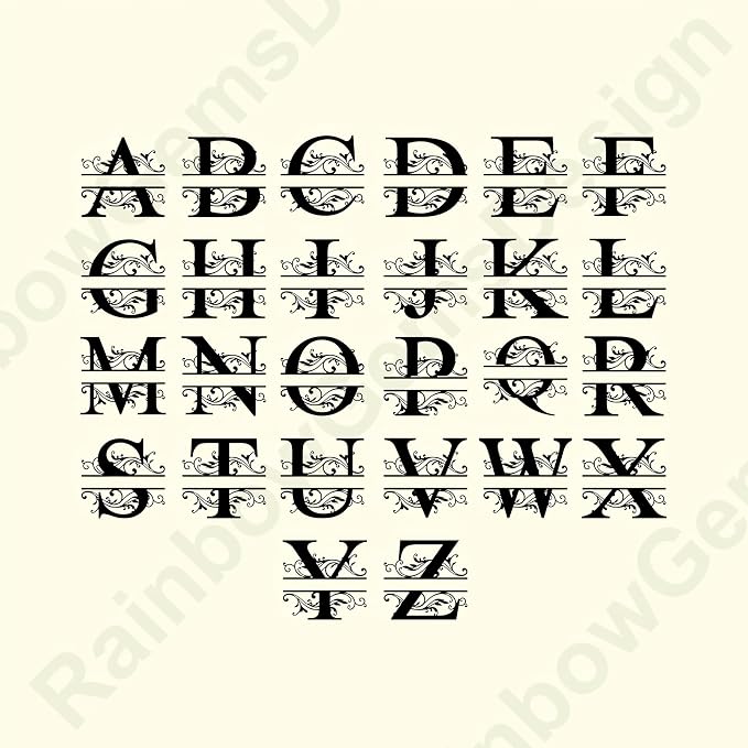 Personalized Metal Name Signs, Split Letter Monogram Wall Decor, Custom Last - Image 4