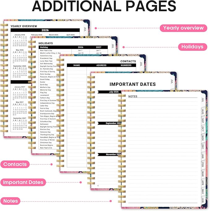 Planner 2026-2027, Academic Year Monthly and Weekly Calendar Planner, Jul 2026 - Image 5