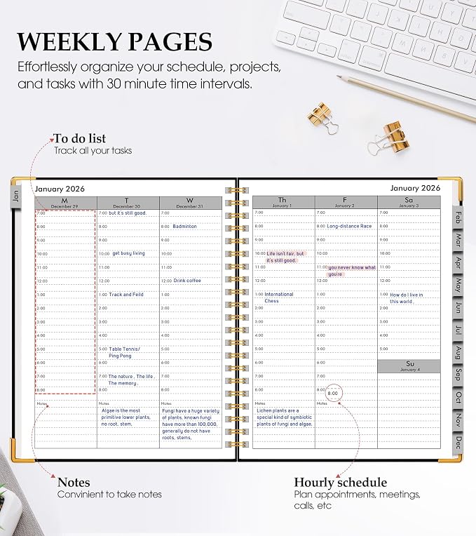2026 Planner, Weekly and Monthly Calendar Planner from January 2026 - Image 3