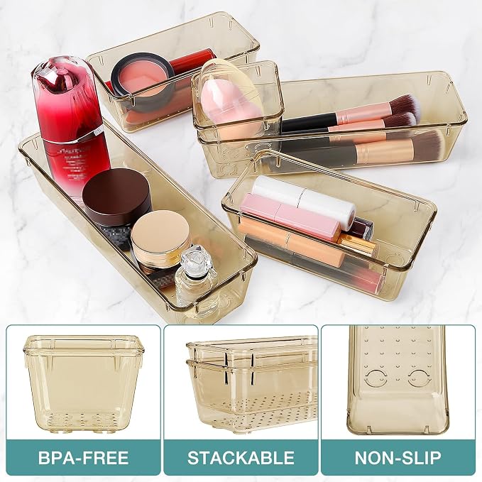 StorMiracle 16 PCS Drawer Organizer Set, 5 Varied Size Bathroom and kitchen - Image 3