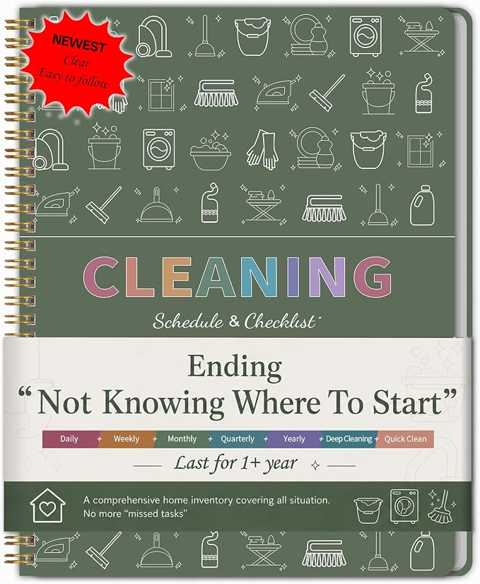 60-Week ADHD Cleaning Planner for Adults & Teens – Stress-Free Cleaning by GOLDPEI