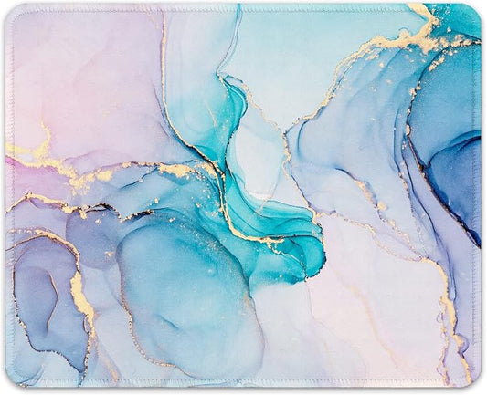 Auhoahsil Mouse Pad, 12 x 10 in Marble Art Theme Computer Mouse Pad by Auhoahsil