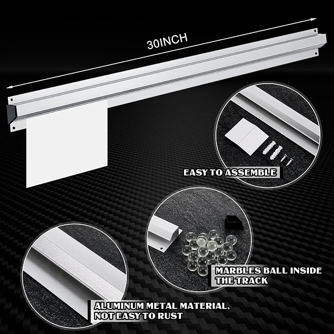 Henoyso 2 Pcs Restaurant Ticket Holder 16/18/24/28/30/32/40/44" Slide Check - Image 2