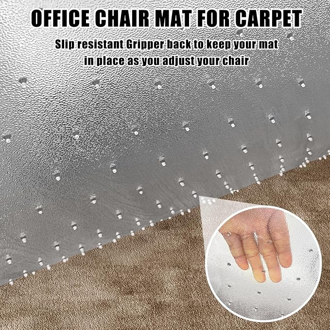 Chair Mat for Carpeted Floor, Won't Crack - Image 2