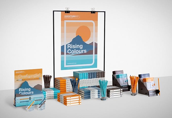 LEUCHTTURM1917 - Notebook Hardcover Medium A5-251 Numbered Pages for Writing and Journaling (Stone Blue, Dotted)-DeskLoop Office