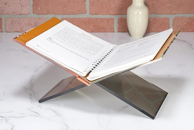 Red Co. Transparent Grey Acrylic Book Holder 2 Piece Reading Stand - Image 6