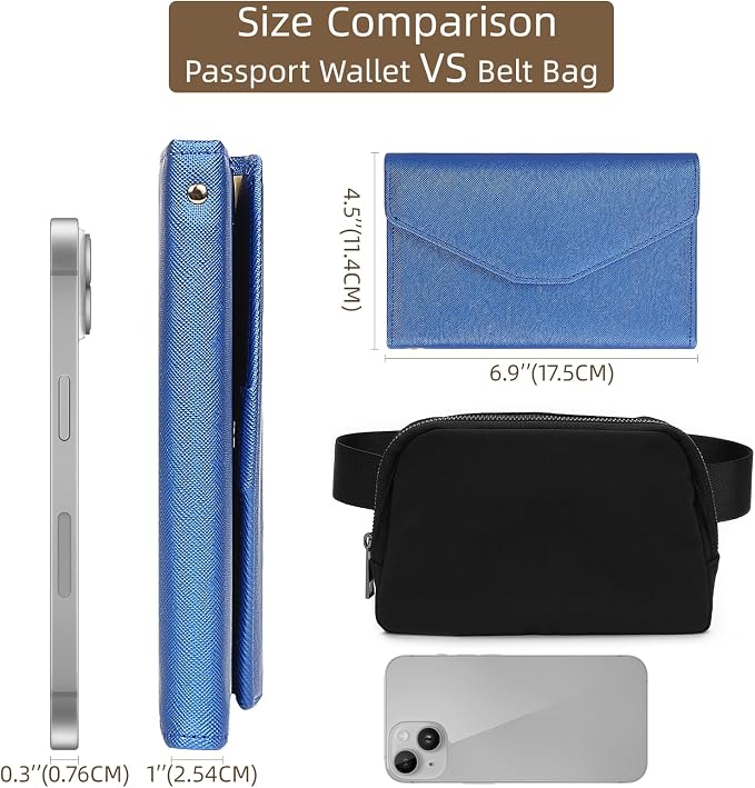 ZOPPEN Mulit-purpose Rfid Blocking Passport Holder Travel Wallet Passport and - Image 4