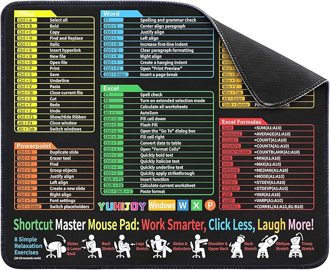 Excel Cheat Sheet Desk Pad by Unknown