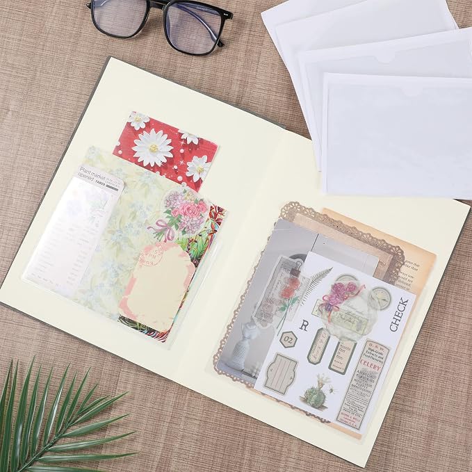 10 PCS Adhesive Pockets, 2 Sizes Sticky Pocket Sleeves, Planner Accessories - Image 5