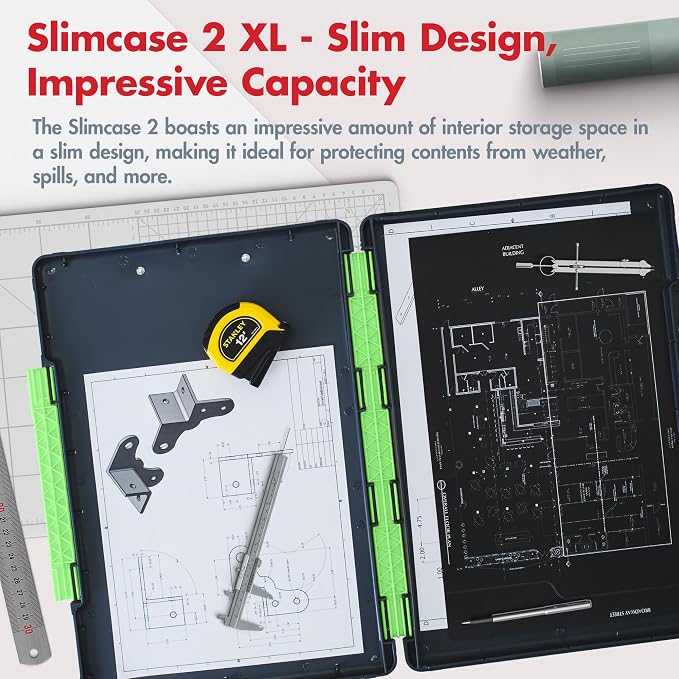 Dexas Legal Size XL Slimcase 2 Storage Clipboard, 15.5" x 10.5" - Image 2