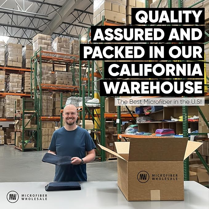 12" x 12" Pro Multi-Surface Microfiber Cleaning Cloths | Black - 12 Pack | Premium Microfiber Towels for Cleaning Glass, Kitchens, Bathrooms, Automotive, Supplies & Products-DeskLoop Office