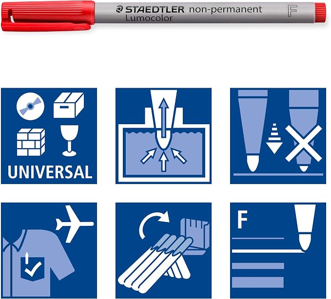 Staedtler Lumocolor Non-Permanent Fine Point Markers, 0.6mm F - Image 6
