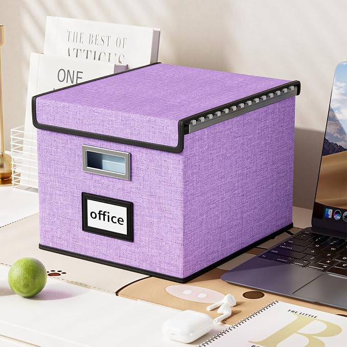 Decorative File Organizer Storage Boxes - Image 5