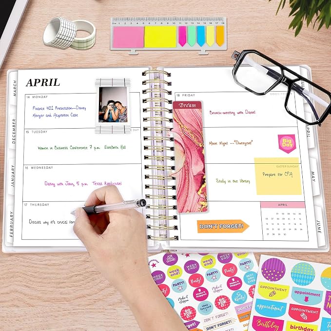 Planner 2026-2027, 18 Months Large Academic Daily Weekly Monthly Planner - Image 4
