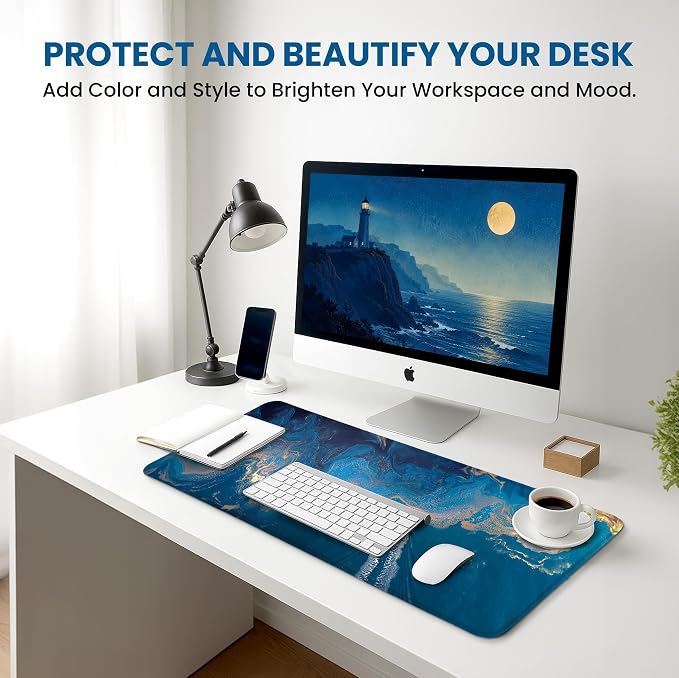 Aesthetic Desk Mat, Cute Coastal Escape Desk Pad Protector - Image 6