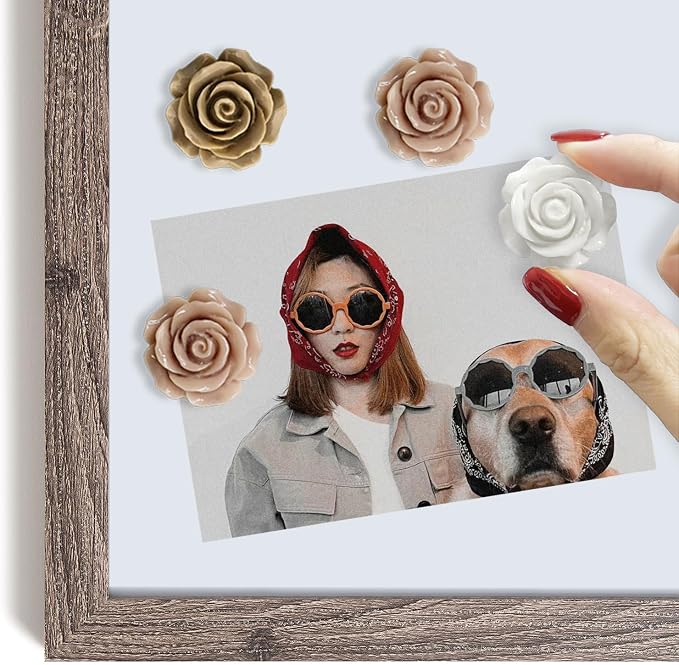 15 pcs - Cute Flower Magnets - Rose Magnets - Image 4