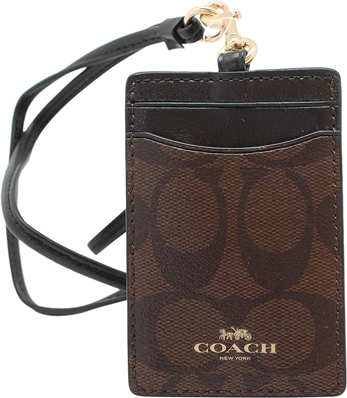 Coach Signature PVC Lanyard ID Badge Card Holder by Unknown