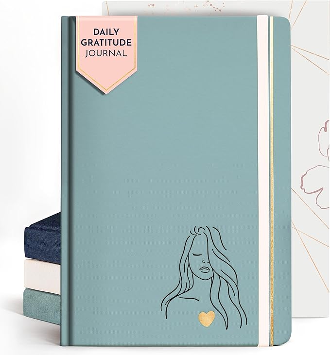 RYVE Daily Gratitude Journal for Women: 6-Month Guided Positivity & Wellness Journal with Prompts - Affirmation, Mindfulness, Self Help & Reflection, Gratitude Journal Notebook, Manifestation Journal-DeskLoop Office