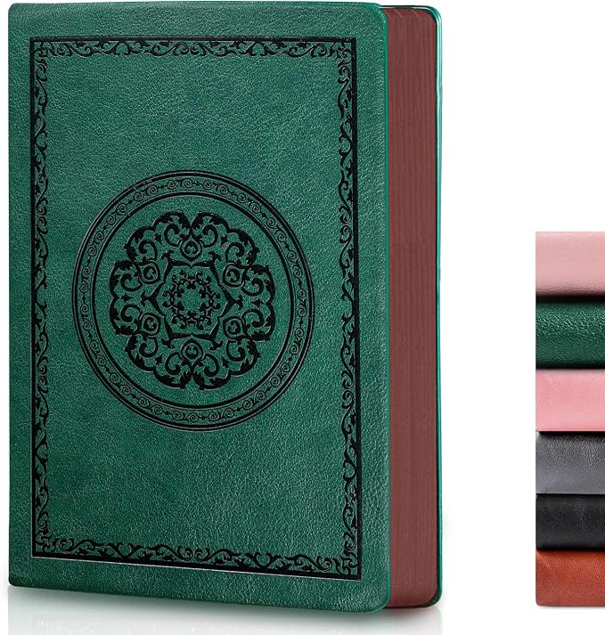 Fetinar 2026 Leather Vintage Journal Notebook, 300 Pages, Leather Softcover by Fetinar