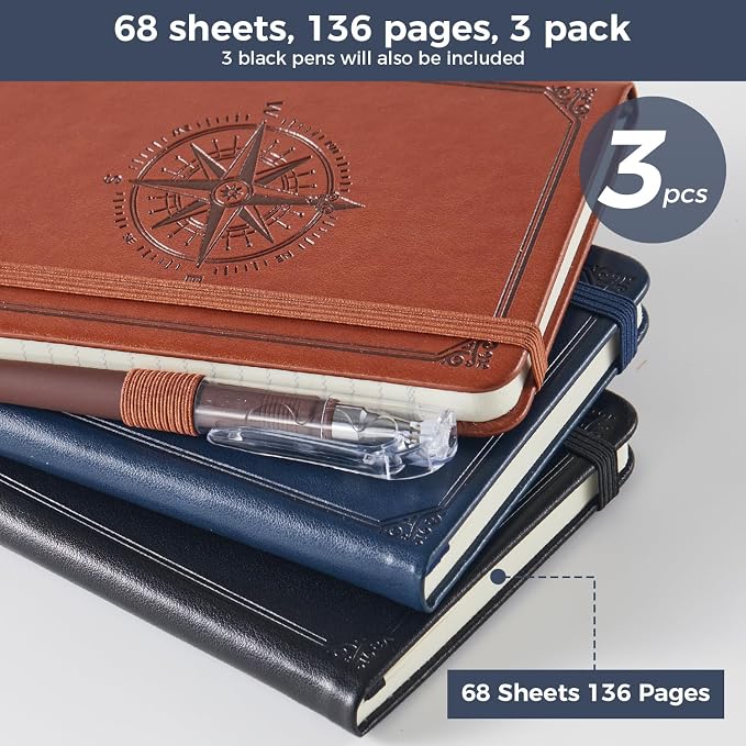Pocket Notebook Small Journal for Men Women, 3.7" x 5.7", A6 Mini Notebook - Image 4