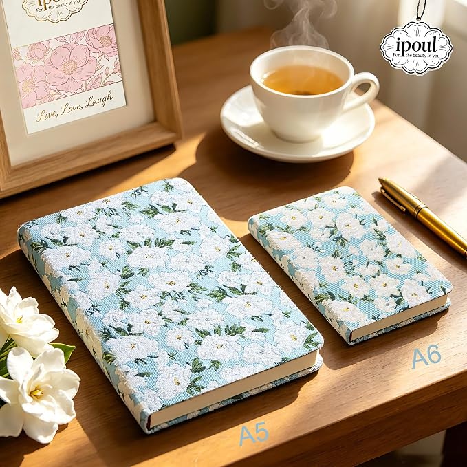 Floral Notebook, Cute Journal, Wide Rule, Lined Notebook, Diary - Image 2