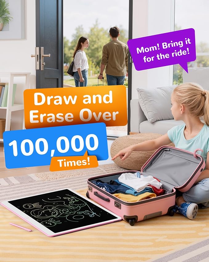 KOKODI LCD Writing Tablet, 20 Inch Colorful Toddler Doodle Board Drawing Tablet - Image 5