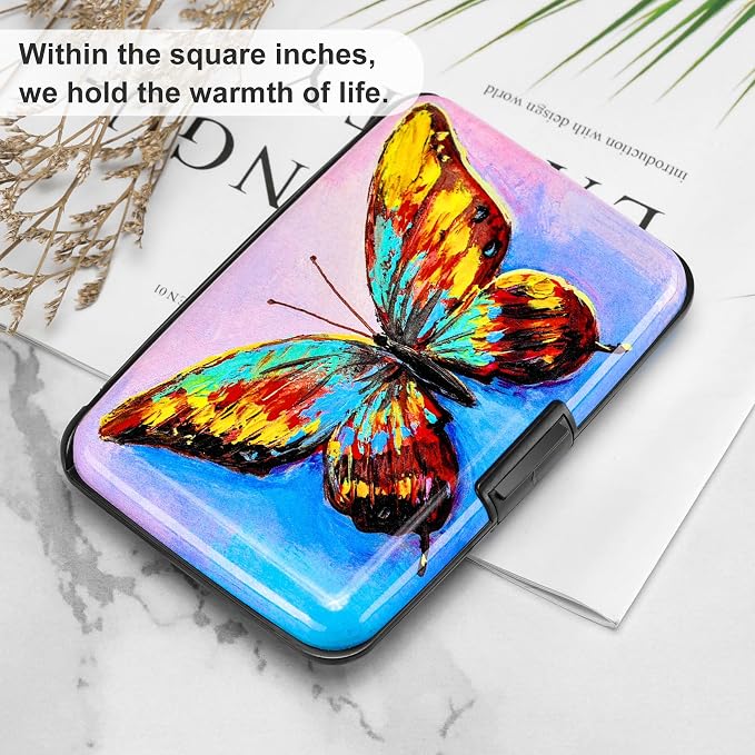ELFISH RFID Blocking Credit Card Protector Aluminum ID Case Hard Shell Business - Image 6