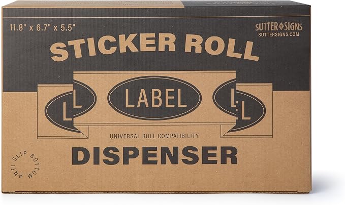 Roll Label Dispenser for Sticker Labels | Thick Durable Acrylic Sticker Roll - Image 6