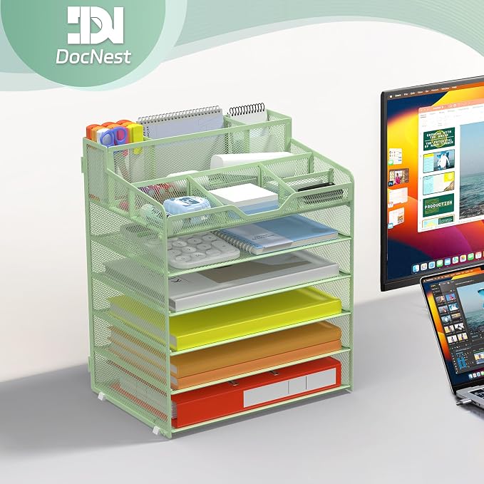 Docnest 6 Tier Mesh Desk Organizer - Image 7