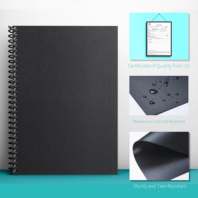 Binditek 25 Pack 12 Mil Sand-Textured Polycover, Midweight Binding Front and - Image 4