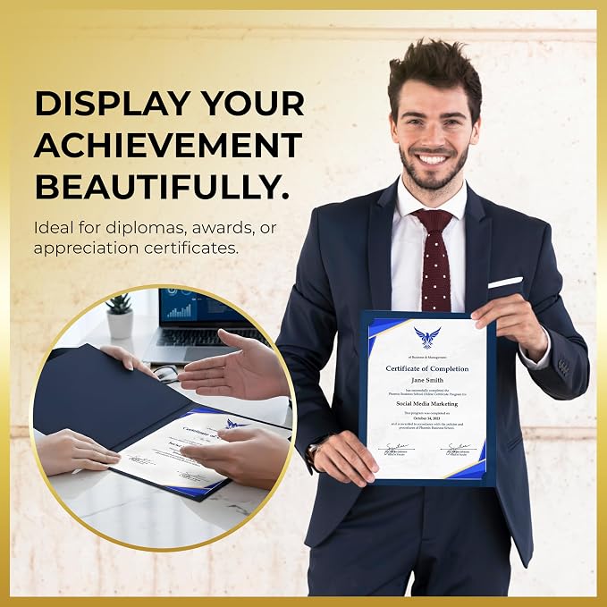 120 Pcs Certificate Holders Bulk, Document Covers - Image 6
