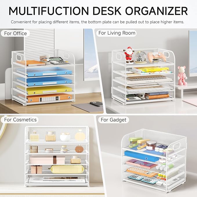 Lavatino 5 Tray Paper Organizer Letter Tray - Image 5