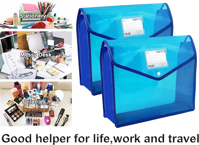 YoeeJob Plastic File Folders Legal Size 2 Pcs, Expandable Document Folder - Image 3