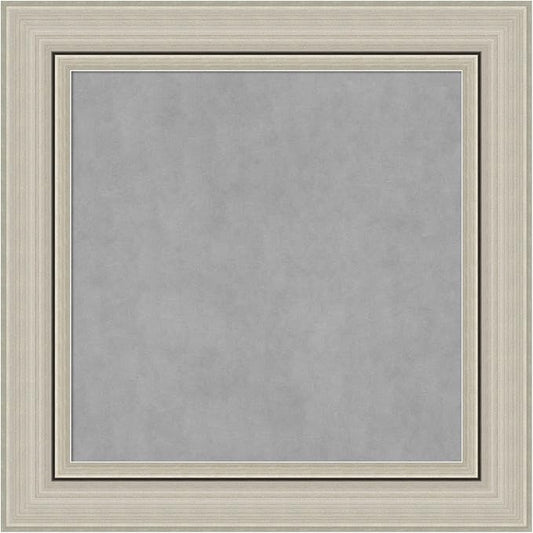 Amanti Art Silver Framed Magnetic Board 16x16 X-Small Vision Board by AmantiArt