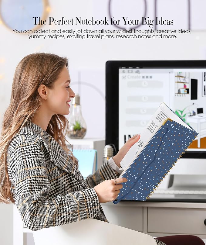 Cute Spiral Notebook Journal for Women, 200 Pages Lined Notebooks 8.5” x 11” - Image 7