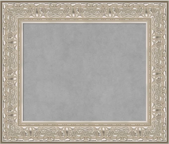 Amanti Art Silver Framed Magnetic Board 23x27 Small Vision Board by AmantiArt
