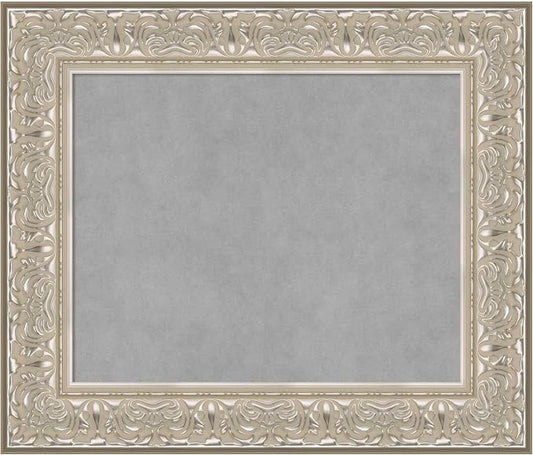 Amanti Art Silver Framed Magnetic Board 23x27 Small Vision Board by AmantiArt