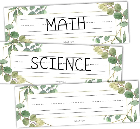 Desk Name Tags for Classroom -25 Student Name Plates for Classroom Kindergarten by HadleyDesigns