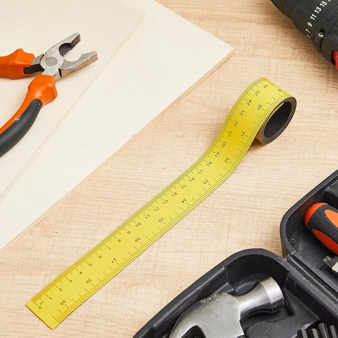 Relaxweex 1 Pcs 39.37 Inch Magnetic Ruler Flexible Tape Magnetic Tape Measure - Image 7