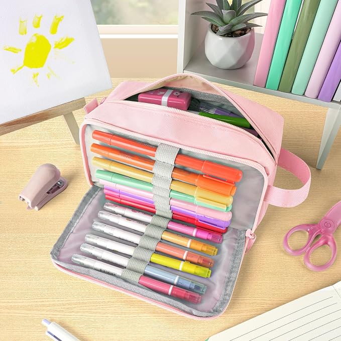Sooez Original High Capacity Pencil Case, Big Pencil Bag Pouch Box Organizer - Image 2