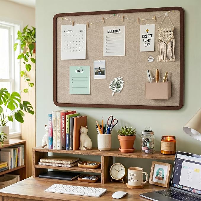 Bulletin Board Decorative Felt Foldable Vision Photo Pin Boards | 48 x 36 - Image 7