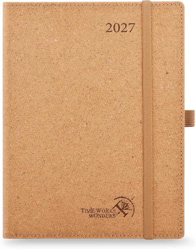 POPRUN 2027 Planner Weekly and Monthly, 6.5" x 8.75" Recycled Paper Calendar by POPRUN