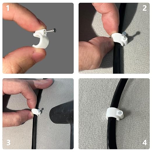 Jadaol 8mm Wide Design Cable Clips - Image 4