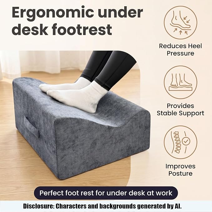 Large Foot Rest for Under Desk at Work, Footrest - Image 3